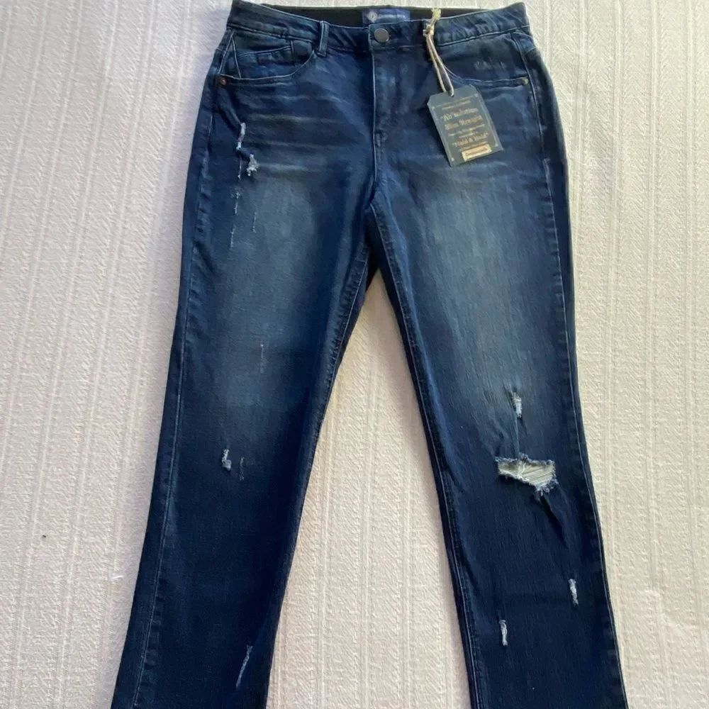 Democracy Womens Slim Straight Jeans